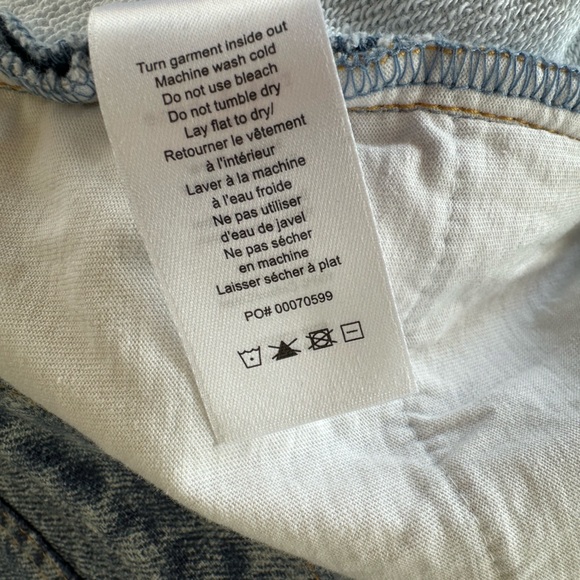 rag & bone • Miramar Andi Ankle Sweatpant Denim Light Blue Wide Leg - Picture 10 of 10